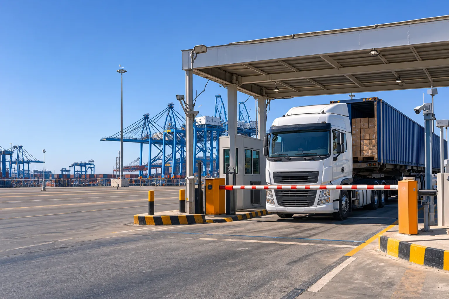 How to import to the UAE service, illustrated with a photo of the operation.